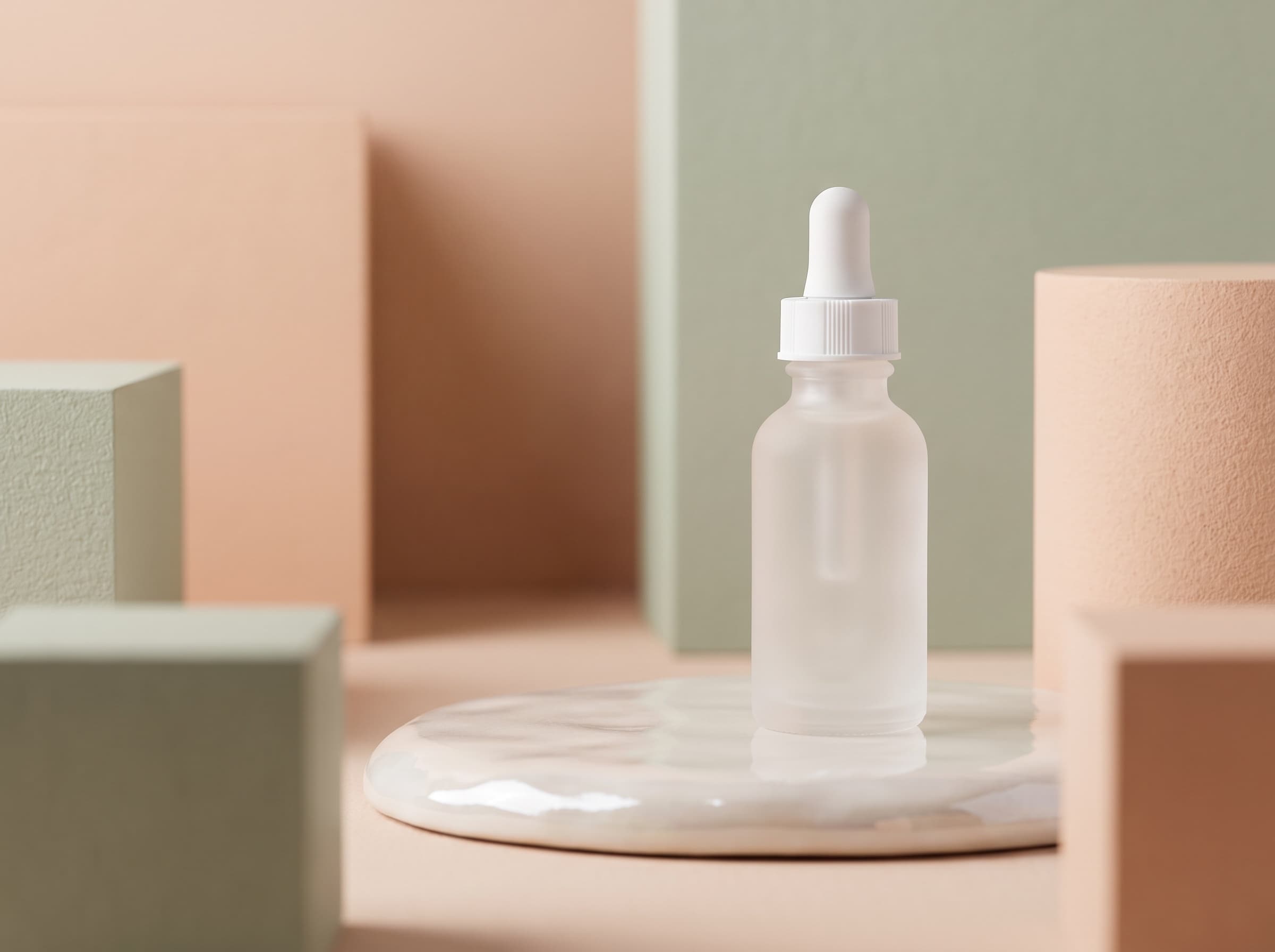Premium skincare campaign product scene example for Nano Banana Pro