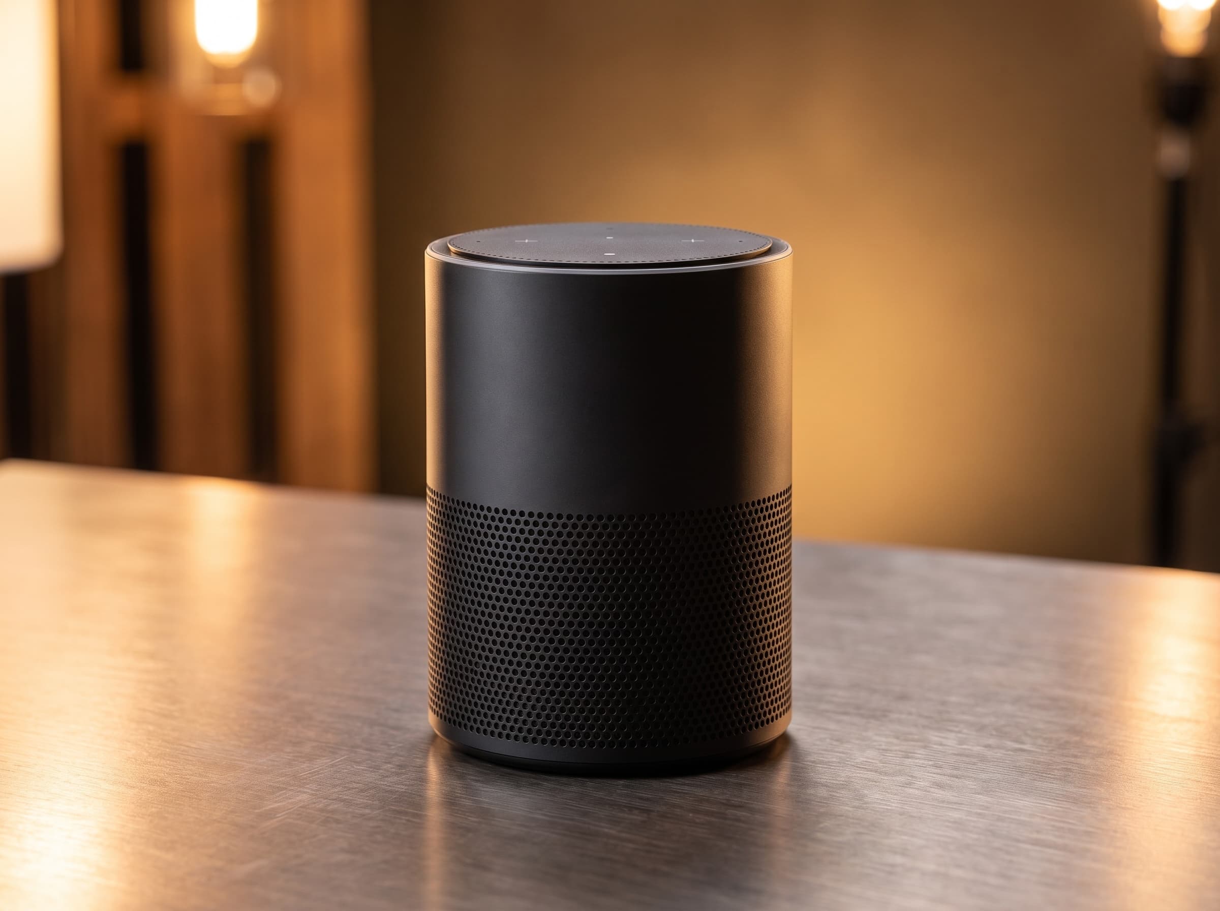 Reference-guided smart speaker studio edit example for Nano Banana Pro